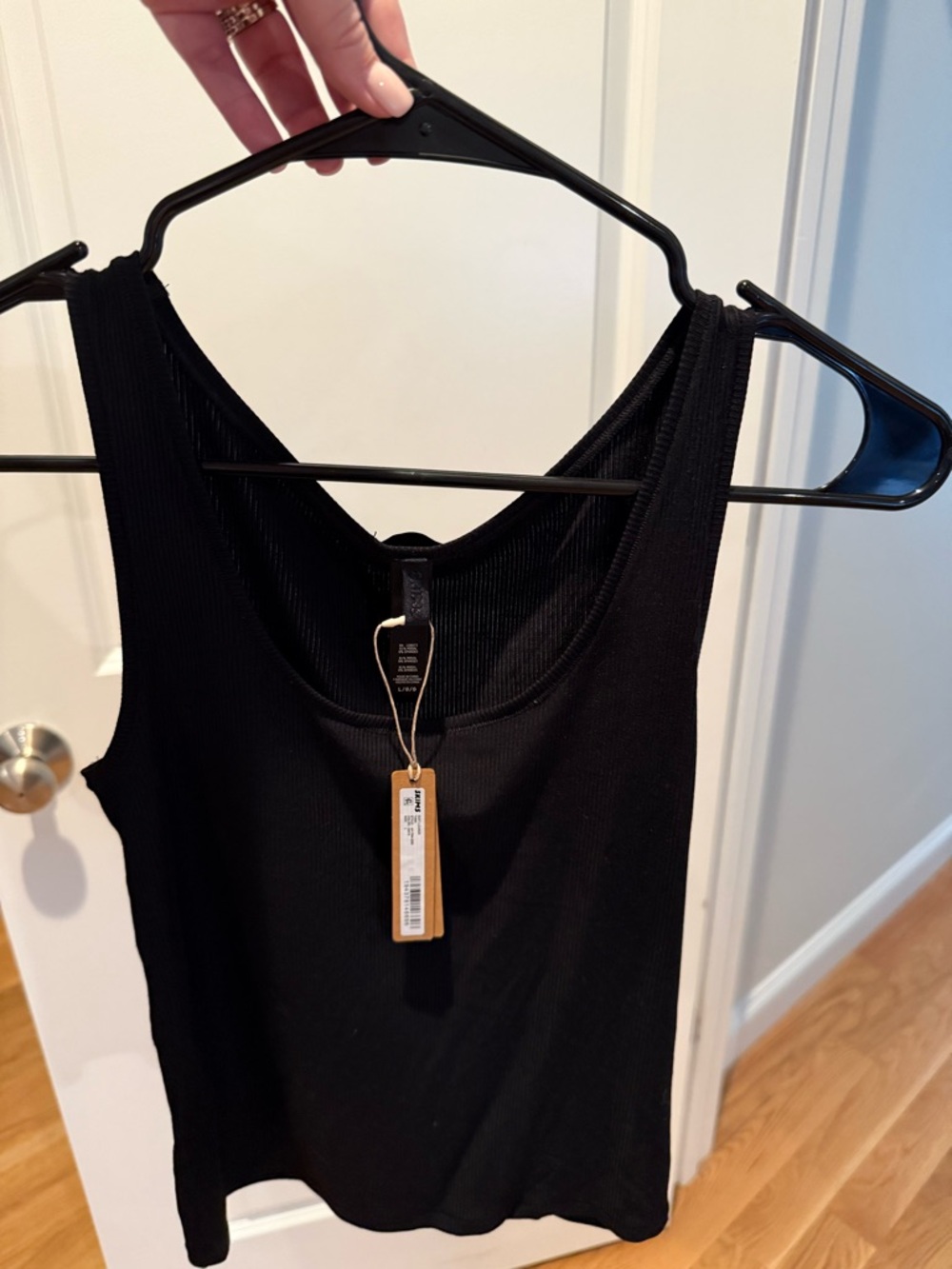 Skims Black Soft Lounge Tank